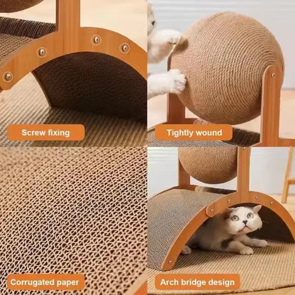 MIMMICO Ferris Wheel Cat Scratching Board